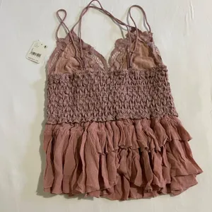 Free People Adella Cami Dusty Mauve | Size Large | NWT Feminine Crochet Top thumbnail 7
