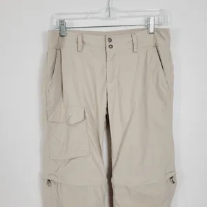 Columbia Khaki Nylon Convertible Rip Stop Outdoor Hiking Tactical Pants thumbnail 2