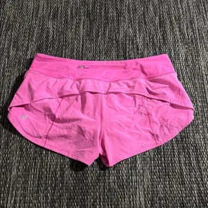 Lululemon Speed Up Low-Rise Short 2.5" Swift Running Lightweight Sonic Pink Sz 8 thumbnail 2
