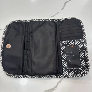 KAVU Wallet Big Spender Trifold Canvas Black/White With Black Inner Lining thumbnail 2
