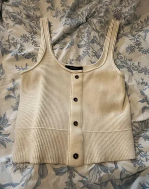 Forever 21 Cream Top Tank thumbnail 1
