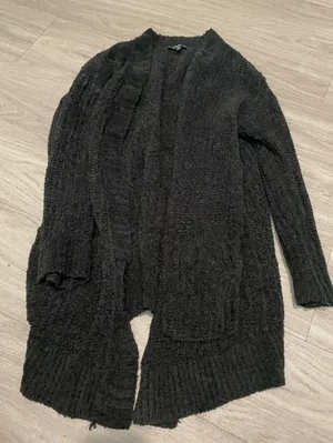 Express Black Open-Front Women's Cardigan thumbnail 1