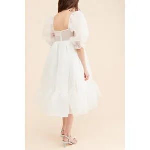 Selkie The French Puff Dress Ivory Fairy Princess Coquette Size XXS. NEW! thumbnail 2