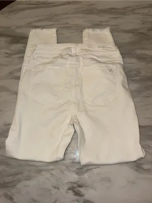 Sam Edelman Stiletto High Rise Skinny Ankle White Jeans thumbnail 4