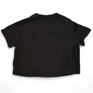 ASOS Black Boxy Crop Short Sleeve T-Shirt Women’s/Teens Size 8. thumbnail 2