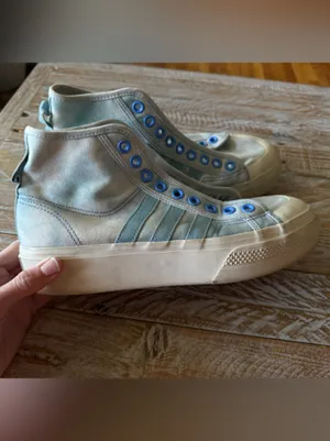 ☁️ Adidas Nizza 2” High Platform Cloud Blue Sneakers ☁️ ~ Women’s 8.5 thumbnail 2