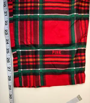 Victoria’s Secret PINK Pajama Pants Red Tartan Plaid Sleepwear thumbnail 10