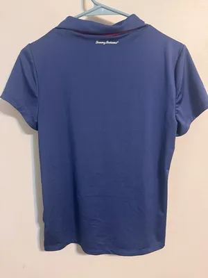 Tommy‎ Bahama Golf Blue performance Polo Shirt tennis pickleball Women's Small thumbnail 3