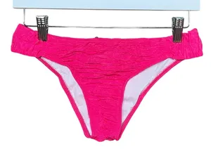 Motel Rocks Shani Bikini Bottom in 80s Crinkle Pink Size Small NWT thumbnail 1