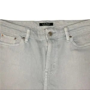 Lauren Ralph Lauren Jeans Blue Gray High Rise Premier Straight Ankle sz 10 thumbnail 8