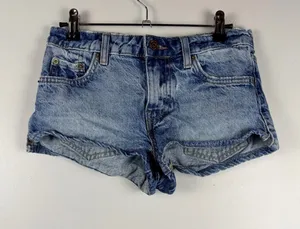 Urban outfitters bdg micro mini denim shorts size 24 thumbnail 1
