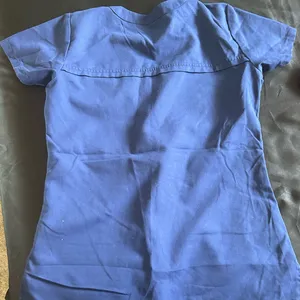 Grey's Anatomy Blue Wrap Short Sleeve Top scrubs thumbnail 5