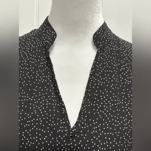 Women’s Dress Black Polka Dot Long Sleeve Bohemian Ruffle Size S thumbnail 6