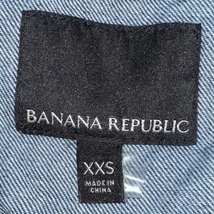 Women's Banana Republic Denim Jean Jacket 100% Cotton‎ Size XXS thumbnail 4