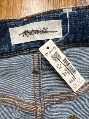 Madewell The Wide-Leg Crop Jean in Super Stretch Denim Oneida Wash Size 24 NWT thumbnail 12
