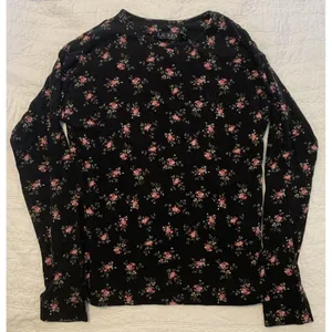 Lauren Ralph Lauren Women's XS Black Floral Top Cotton Viscose thumbnail 1