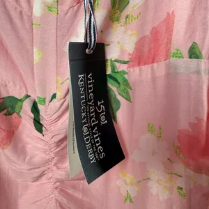 NWT Vineyard Vines Kentucky Derby Strappy Floral Maxi Dress in Pink‎ Size 16 thumbnail 8