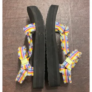 Teva Midform Universal Fray Rainbow Stripe Platform Sandals Women’s 8 EU 39 thumbnail 7