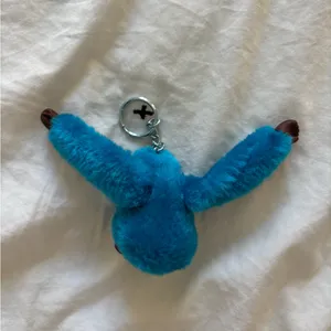 Kipling Christie blue monkey keychain thumbnail 2