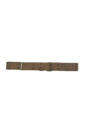 NWOT Tan Canvas Grommet Belt Blue thumbnail 2