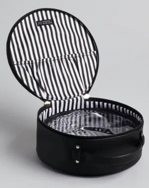Hudson + Bleecker Preto Nomad Black Round Travel Kit Case thumbnail 2