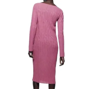 Zara MIDI Mauve Dress(Size Small) thumbnail 2