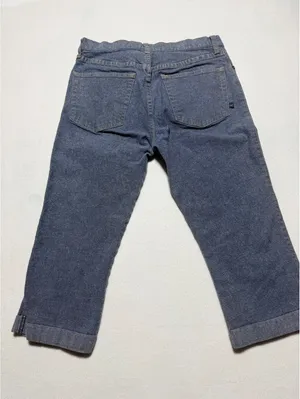 Abercrombie & Fitch Women’s Size 4 Blue Cropped Capri Pants Cotton Stretch thumbnail 6