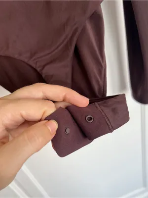 Lululemon • Wundermost Ultra-Soft Nulu Square-Neck Long-Sleeve Bodysuit brown thumbnail 13