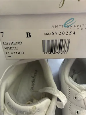 Easy Spirit Women's White Leather Lace-Up Sneakers - Classic Casual thumbnail 2