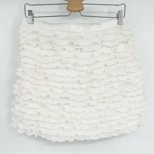 Gianni Bini x Venita Aspen Womens Plisse Pearl Trim Ruffle‎ Mini Skirt Size 8 thumbnail 8