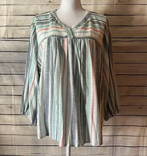 Knox Rose Multicolor Striped Blouse thumbnail 1