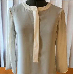 Express long sleeve zipper blouse thumbnail 1