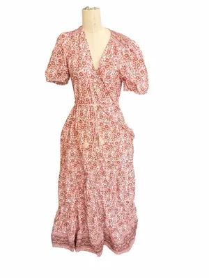 Faherty‎ Orinda cotton maxi gown size small thumbnail 2