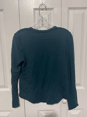 Lululemon Fleece Turquoise Long Sleeve Basic Size Medium thumbnail 2