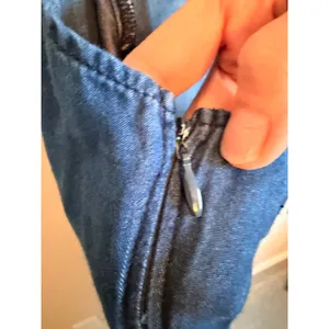 Abercrombie & Fitch Jumpsuit Size 0 Blue Lace Up Back Wide Leg Denim Boho Casual thumbnail 10