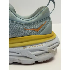HOKA One One Bondi 8 Womens 7B Yellow Running Shoes Cushioned Athletic Sneakers thumbnail 7