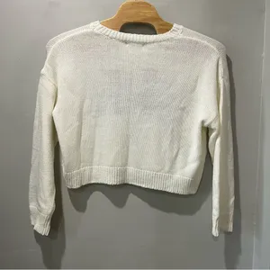 NEW Grayson Threads USA Graphic‎ Sweater Off White Cropped Crop Knit XXL thumbnail 7
