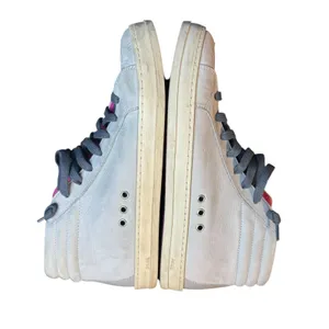 P448 Shoes Womens Size 7.5 Gray Leather High Top Zip Sneakers Casual Comfort thumbnail 8