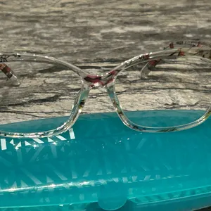 Floral Clear Frame Glasses Pink thumbnail 8