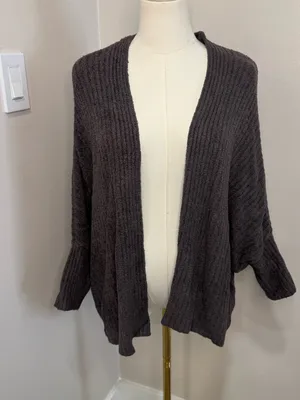 Barefoot Dreams Cozychic Lite Ribbed Shrug Cardigan‎ L/XL thumbnail 2