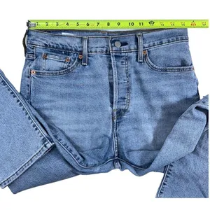 Levi’s Wedgie Straight Distressed Denim Jeans Women’s Size 29x28 thumbnail 5