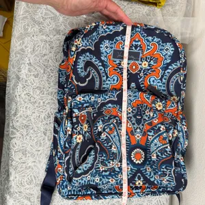 Vera Bradley Lighten Up Journey "Marrakesh" Backpack Paisley Bag Travel Campus thumbnail 11