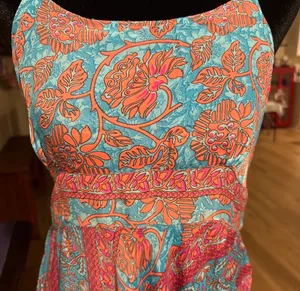 Rhea Indian silk maxi dress thumbnail 2