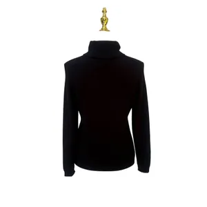 Charter Club Turtleneck Sweater S Black 100% Cashmere Luxury Knit Minimalist thumbnail 4