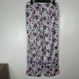 NEW Summersalt Cloud 9 Silky Satin Floral Pajama Set Small Button Up Shirt Pants thumbnail 5