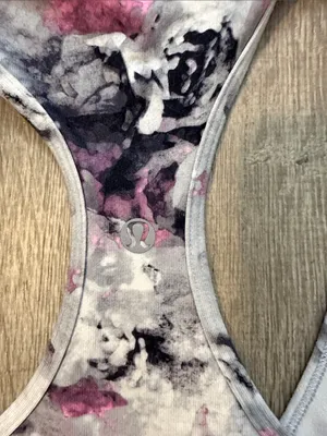 Lululemon 6 Cool Racerback Workout‎ Yoga Lounge Women’s Floral Athletic Tank Top thumbnail 6
