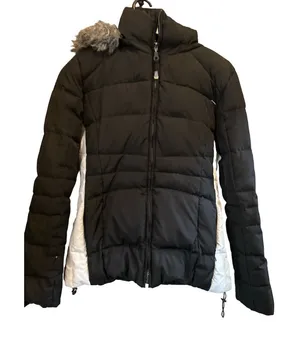 Calvin Klein Black and White Puffer Jacket thumbnail 1