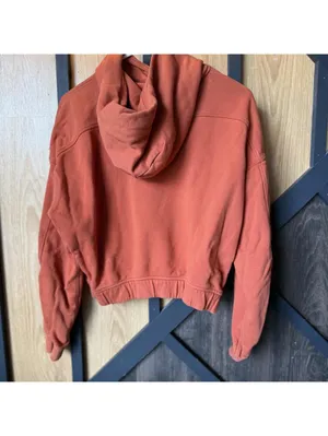 Lululemon relaxed cropped orange hoodie thumbnail 5