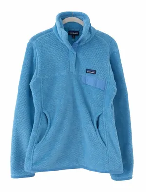 Patagonia Re-Tool Snap-T Ultramarine Electron Blue XDye Polartec Fleece Pullover thumbnail 1