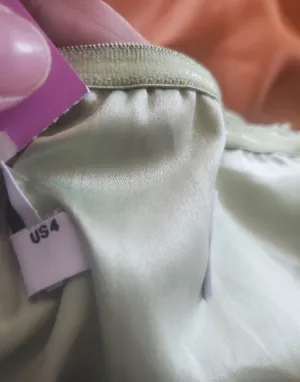Princess Polly Mint Green Strapless Beaded Satin Mini Dress thumbnail 6